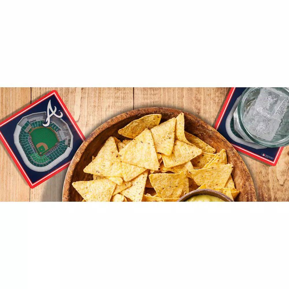 YouTheFan MLB Atlanta Braves StadiumViews 3D Acrylic Coasters - 2 Pack