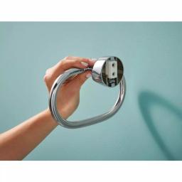 MOEN Idora Press and Mark Chrome Towel Ring - Wall Mount Hand Towel Holder thumbnail 7