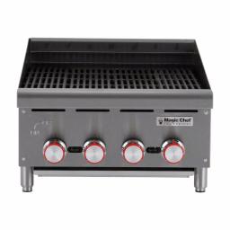 Magic Chef 24 in. Commercial Countertop Radiant Char Broiler, Stainless Steel thumbnail 1