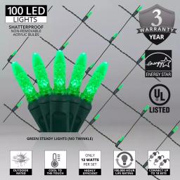 Wintergreen Lighting 48 in. x 72 in. 100-Light M5 LED Green Net Light Set thumbnail 3