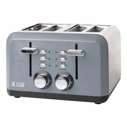 Haden Perth 1500W 4-Slice Wide Slot Toaster, Slate Grey thumbnail 1
