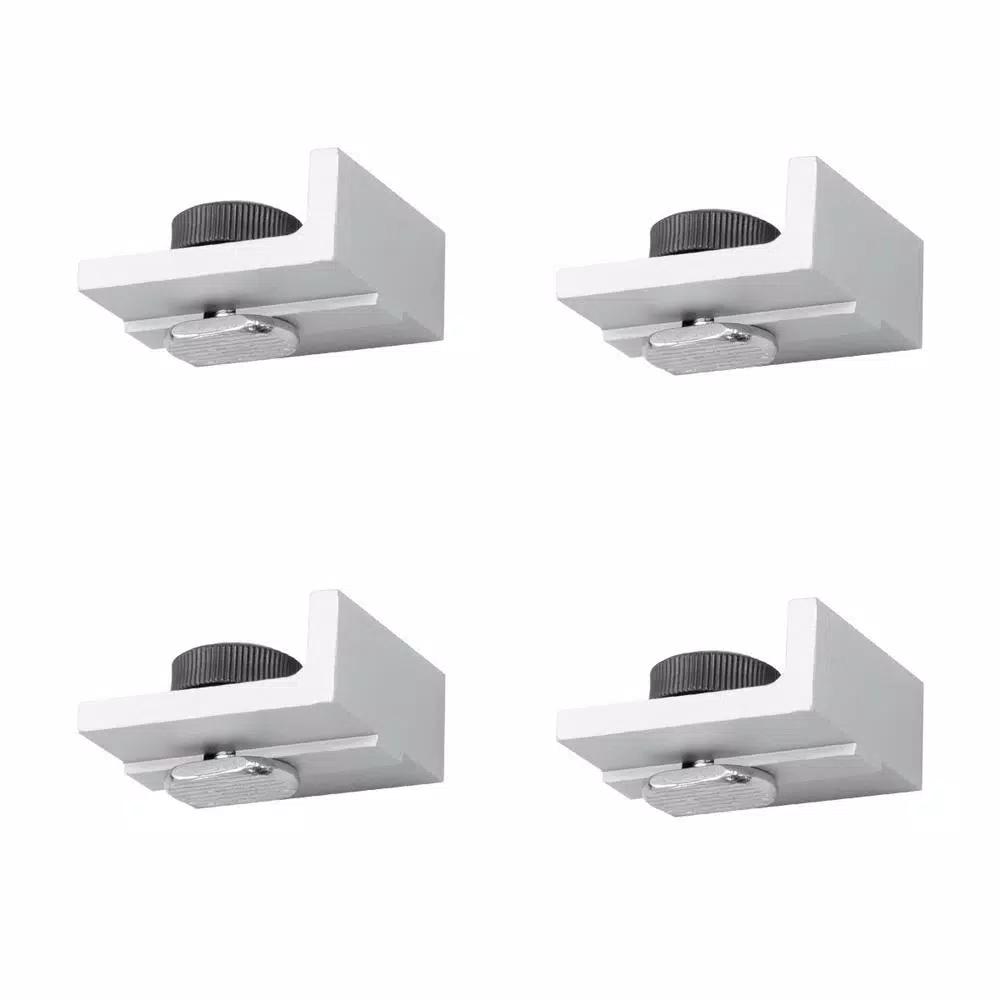 POWERTEC Universal T-Track Stop Kit with Parallel and Perpendicular Stops (4-Pack)