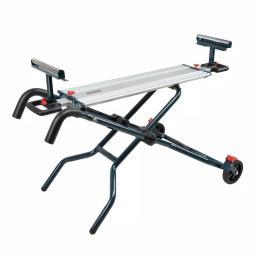 POWERTEC Dual Position Portable Miter Saw Stand with Wheels and Aluminum Bed thumbnail 1