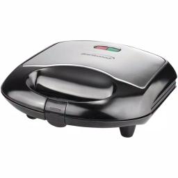 Brentwood Appliances 750W Compact Dual Sandwich Maker, Nonstick, Black thumbnail 1