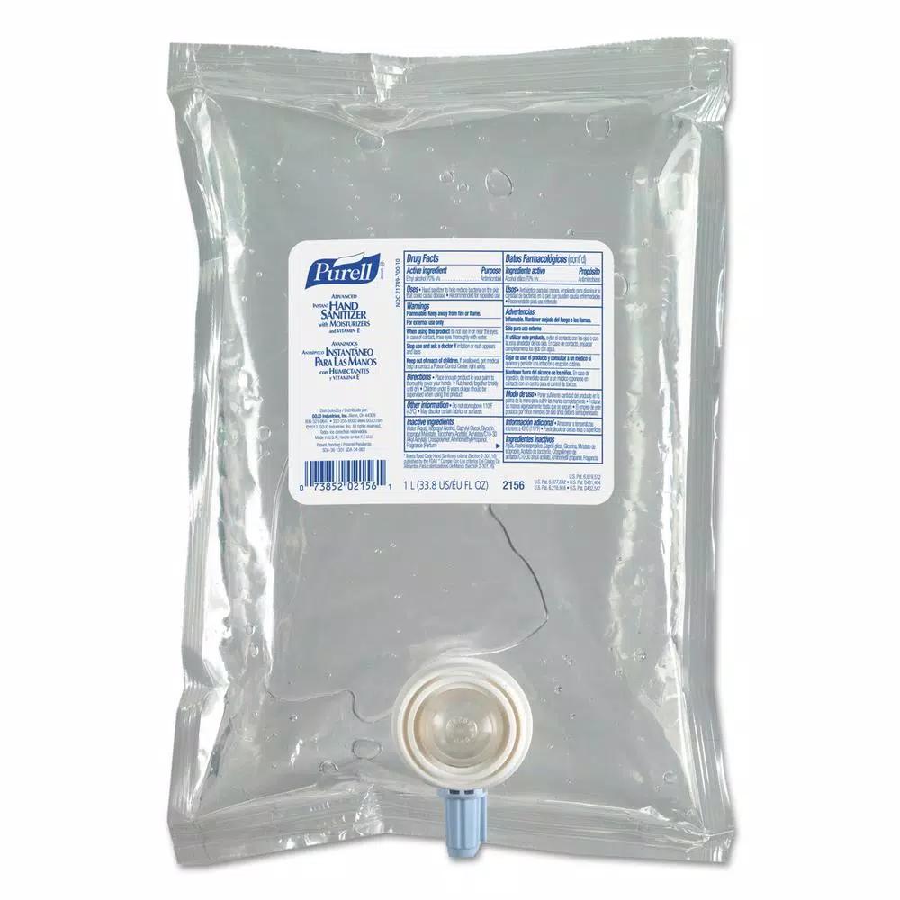 Unbranded PURELL Advanced Instant Hand Sanitizer NXT Refill, 1000 mL (Case of 8)