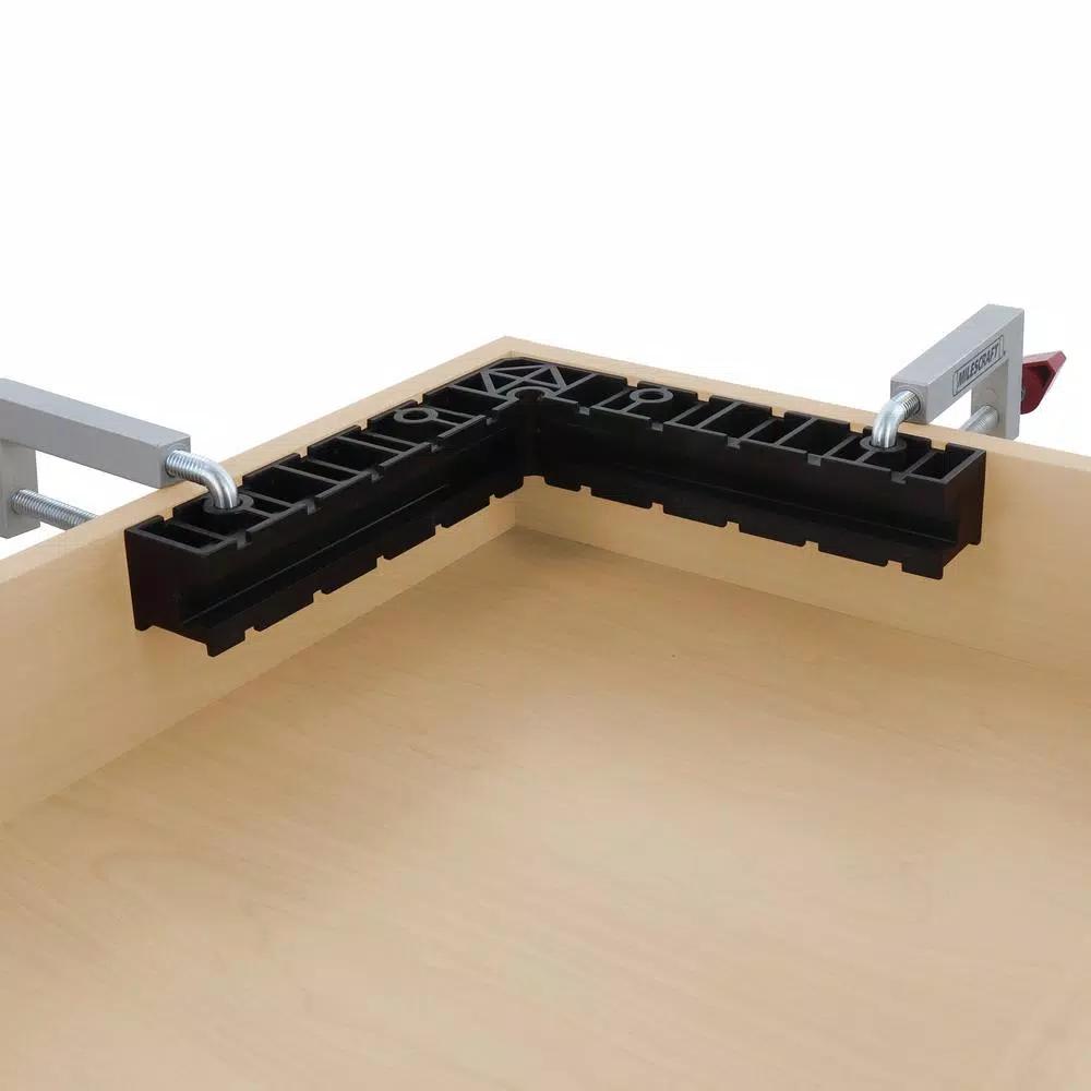 Milescraft 8-Piece Positioning Square and Fence Clamp Bundle for Woodworking Assembly