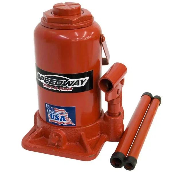 Speedway 20-Ton Hydraulic Bottle Jack, 40,000 lb Capacity