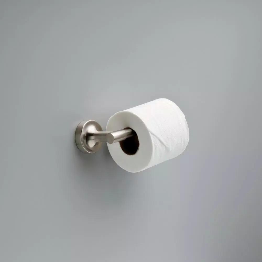 Franklin Brass Voisin Modern Single Arm Toilet Paper Holder, Brushed Nickel