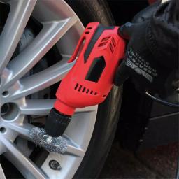 Boyel Living 5 Amp Corded 3/8 in. Power Drill Driver, Reversible with Lock-On Button, Red thumbnail 2