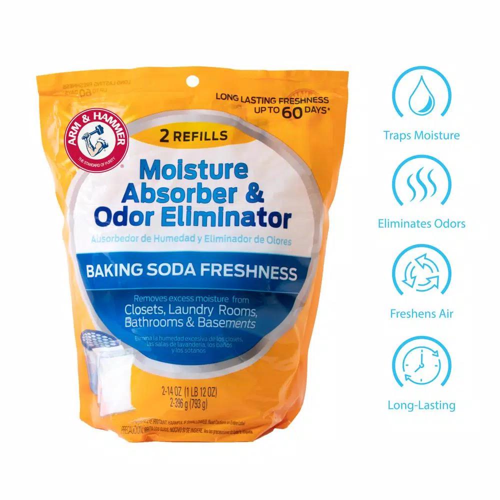Arm & Hammer Moisture Absorber and Odor Eliminator Refill, 14 oz. (2-Pack)