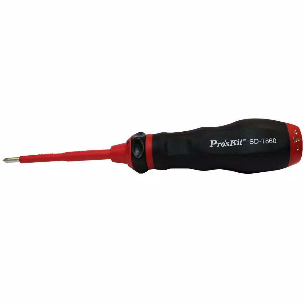 Pro'sKit Eclipse 12-Piece VDE Torque Screwdriver Set, Insulated for up to 1000VAC