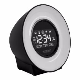 La Crosse Technology Color Mood Light Alarm Clock with Nature Sounds and USB Charging Port thumbnail 6