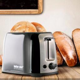 Better Chef 2-Slice Black Wide Slot Toaster with Cool-Touch Exterior thumbnail 4
