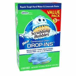 Scrubbing Bubbles Vanish Continuous Clean Toilet Bowl Cleaner Drop-Ins, Blue, 5-Pack (Case of 6) thumbnail 5
