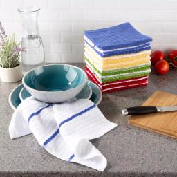 Unbranded Weymouth Home 16-Piece 100% Cotton Waffle Weave Kitchen Dish Cloth Set thumbnail 4