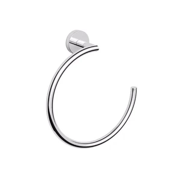 Nameeks Luxury Hotel Wall Mounted Brass Towel Ring in Polished Chrome