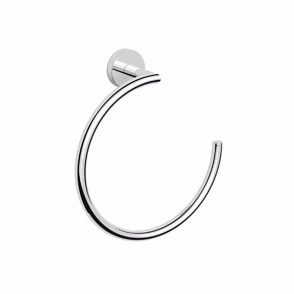 Nameeks Luxury Hotel Wall Mounted Brass Towel Ring in Polished Chrome
