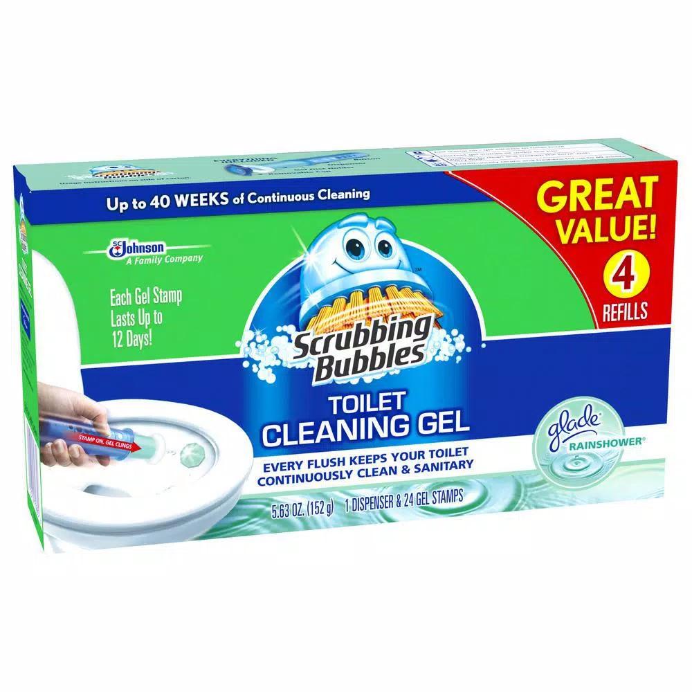Scrubbing Bubbles Toilet Cleaning Gel Starter Kit, 5.63 oz (Pack of 5)