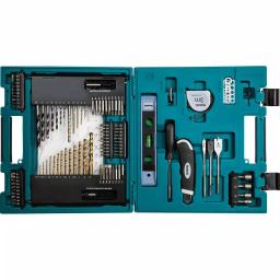 Makita 104-Piece Metric Bit and Hand Tool Set with HSS-TIN Drill Bits thumbnail 1