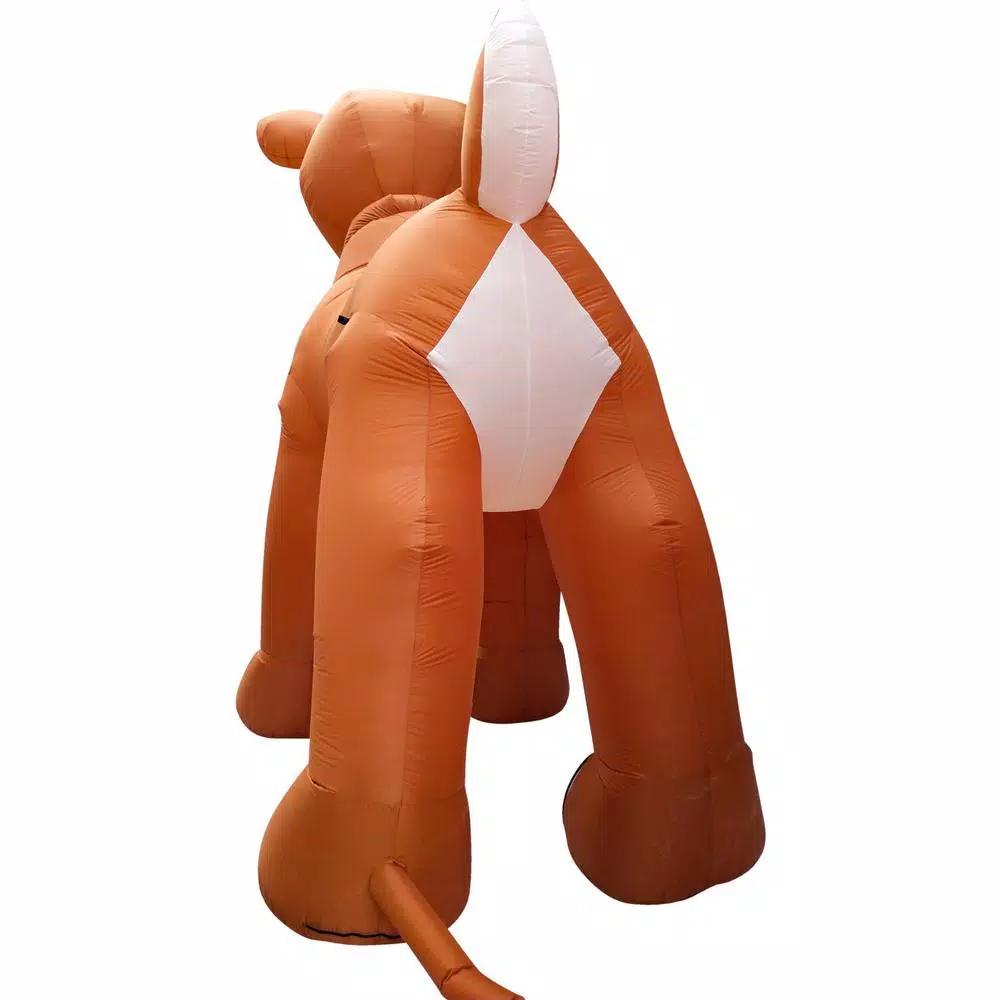 Fraser Hill Farm 15 ft. Pre-Lit Reindeer Christmas Inflatable with Moving Head