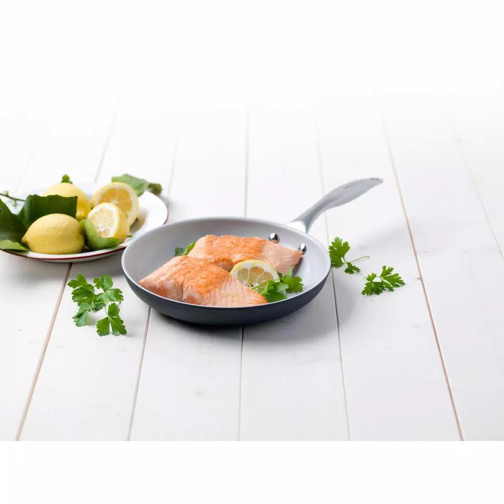 GreenLife Classic Pro 12 in. Hard-Anodized Aluminum Ceramic Nonstick Frying Pan, Gray