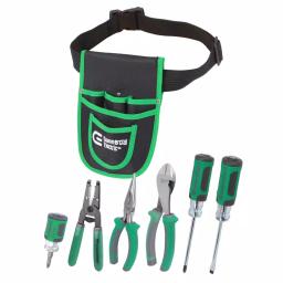 Commercial Electric 7-Piece Electrician's Tool Set with Pouch and Wire Cutting Pliers thumbnail 4
