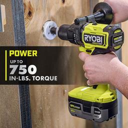 RYOBI 18V ONE+ HP Brushless 1/2 in. Hammer Drill Kit with 4.0 Ah Battery, Charger, and Tool Bag thumbnail 5