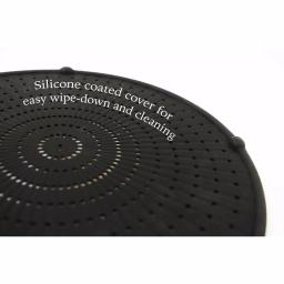 ExcelSteel 13 in. Silicone Splatter Screen with Non-Slip Heat-Resistant Grip, Stainless Steel Frame thumbnail 3