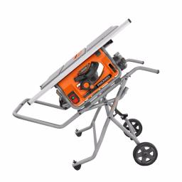 RIDGID 10 in. Pro Jobsite Table Saw with Stand and 16-Gauge 2-1/2 in. Straight Finish Nailer Combo Kit thumbnail 4