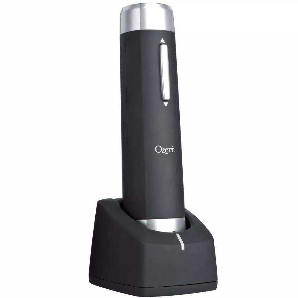 Ozeri Prestige Electric Wine Bottle Opener Set with Recharging Stand, Aerating Pourer and Foil Cutter