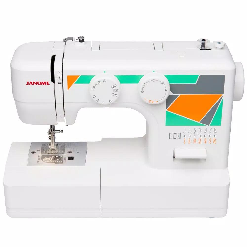 Janome MOD-15 Sewing Machine with 15 Built-in Stitches and Top Drop-In Bobbin System