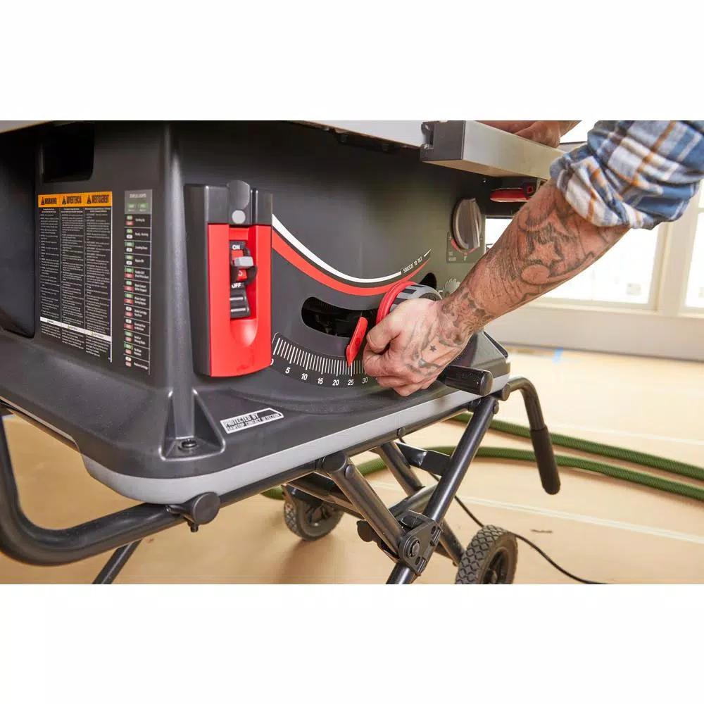 SawStop 10-Inch Jobsite Saw Pro 1.5 HP Table Saw with Mobile Cart Assembly