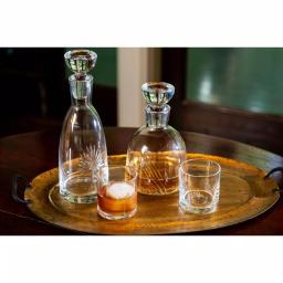 Abigails New Orleans Double Old-Fashioned Whiskey Glass Set of 4, 16 oz, Clear Glass thumbnail 4