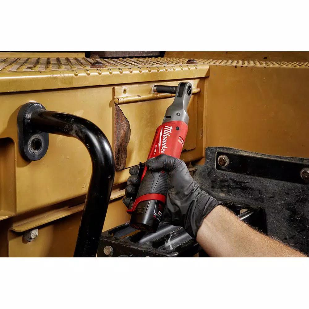 Milwaukee M12 FUEL 1/4 in. Brushless Cordless Ratchet with 2.0 Ah Battery