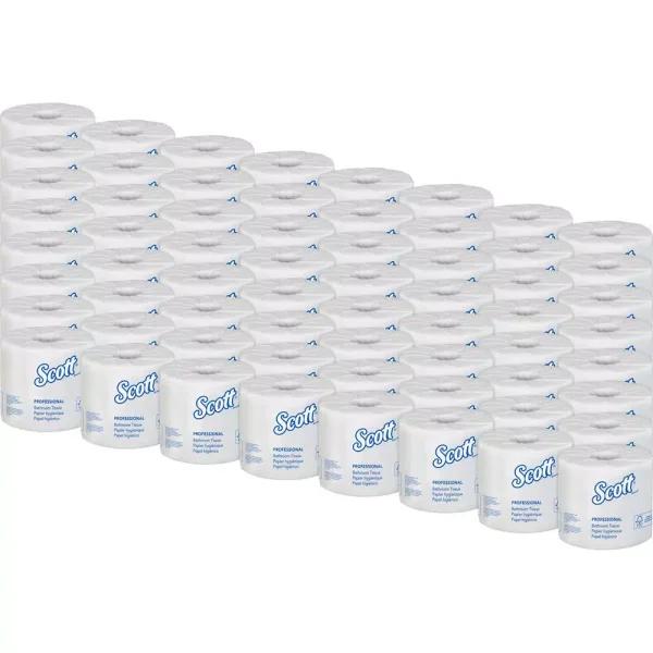 SKILCRAFT PCF 1-Ply Individual Toilet Tissue Rolls, 1000 Sheets per Roll, 96 Rolls per Carton