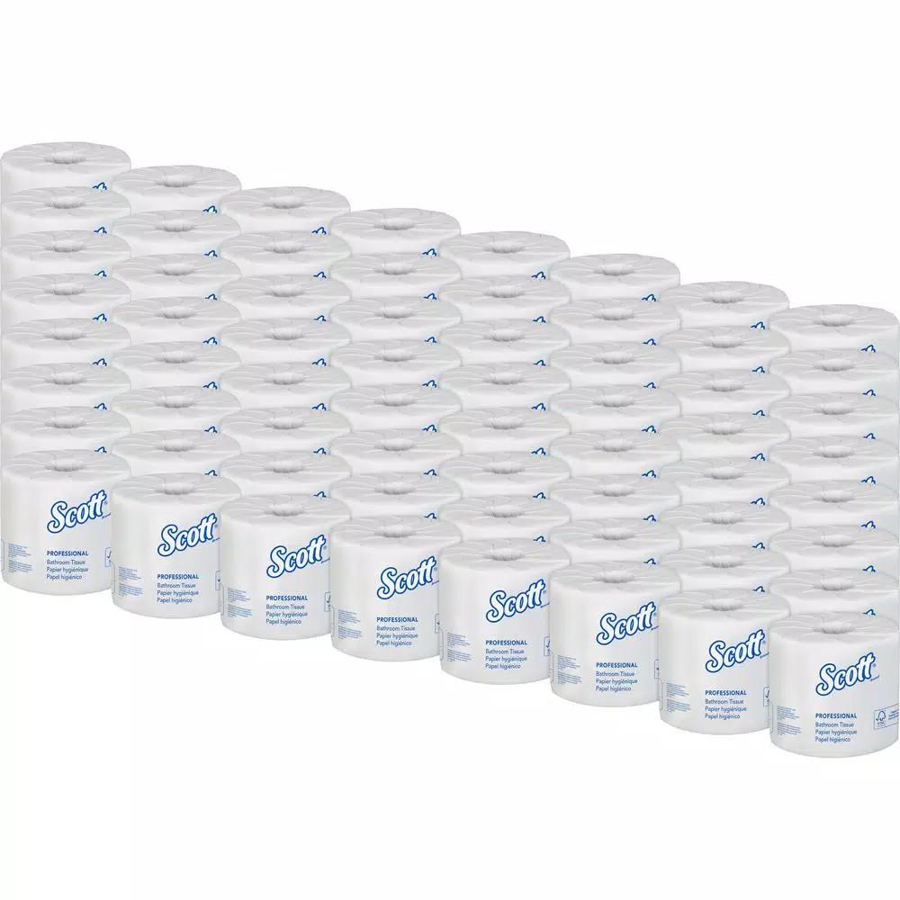 SKILCRAFT PCF 1-Ply Individual Toilet Tissue Rolls, 1000 Sheets per Roll, 96 Rolls per Carton