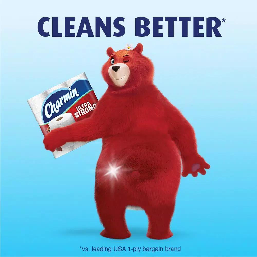 Charmin Ultra Strong Toilet Paper, 18 Mega Plus Rolls, 2-Ply White