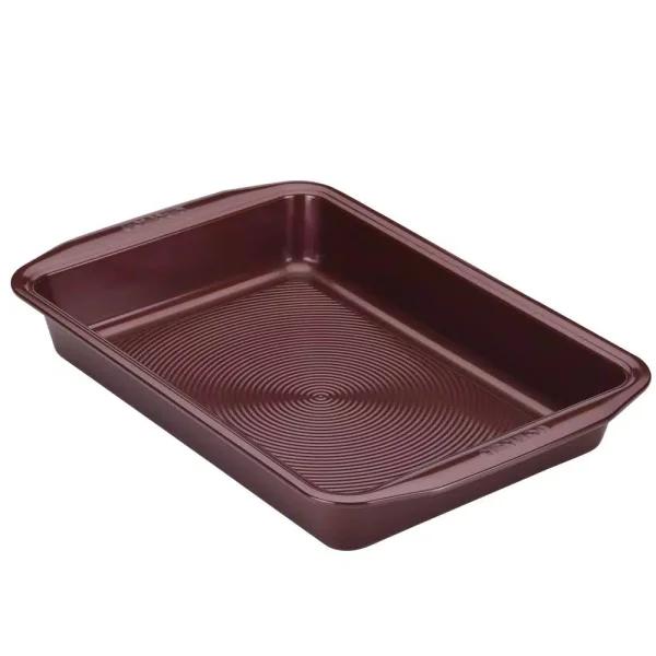 Circulon Nonstick 9 x 13 in. Rectangular Cake Pan, Merlot