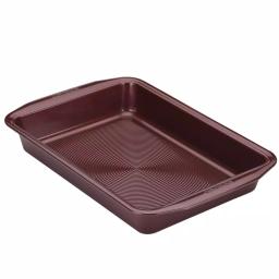 Circulon Nonstick 9 x 13 in. Rectangular Cake Pan, Merlot thumbnail 1