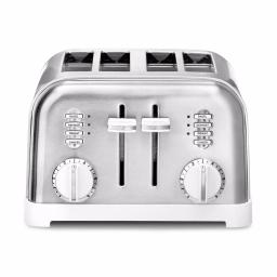Cuisinart CPT-180W Classic Series 4-Slice Wide Slot Toaster, White thumbnail 1