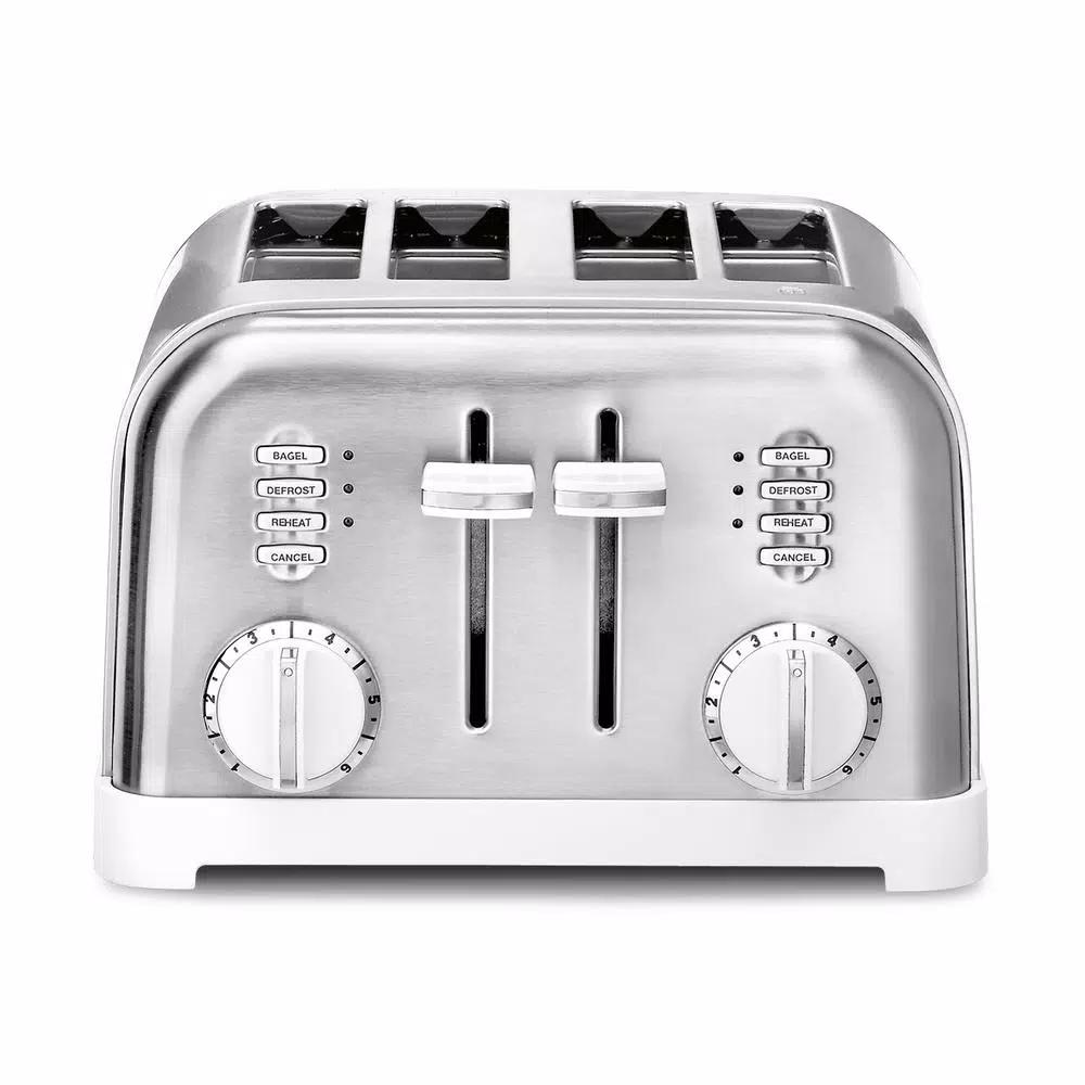 Cuisinart CPT-180W Classic Series 4-Slice Wide Slot Toaster, White
