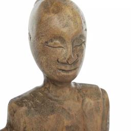 LITTON LANE Hand-Carved Natural Albizzia Wood Buddha Sculpture, 18 in. Tall thumbnail 5
