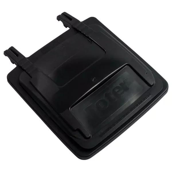 Toter Replacement Lid Kit for 32 Gallon Two Wheel Trash Can, Black