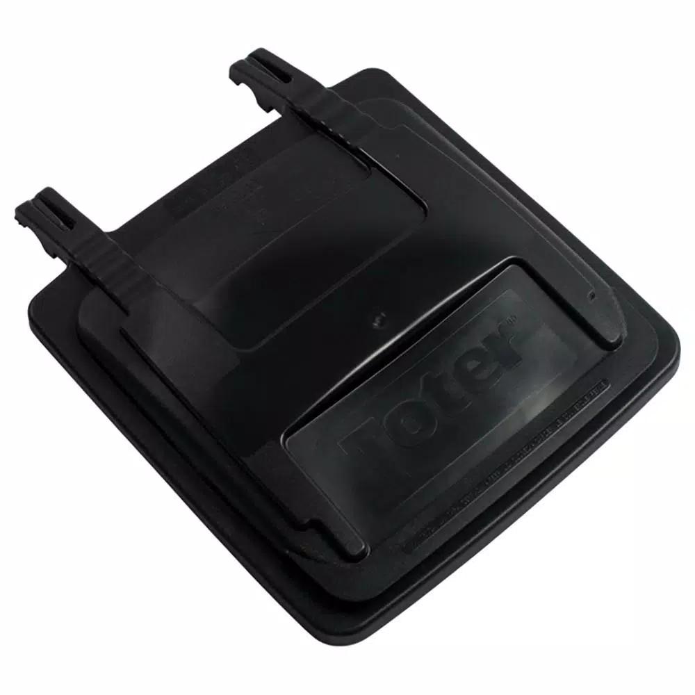 Toter Replacement Lid Kit for 32 Gallon Two Wheel Trash Can, Black