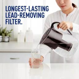 Brita Monterey 10-Cup Water Filter Pitcher with Longlast Filter, Black thumbnail 10