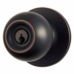 Universal Hardware Aged Bronze Grade-2 Commercial Entry Keyed Door Knob, 2-1/8 in. thumbnail 5