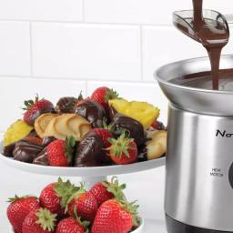 Nostalgia 3-Tier Stainless Steel Cascading Fondue Fountain with Auger-Style Flow thumbnail 6