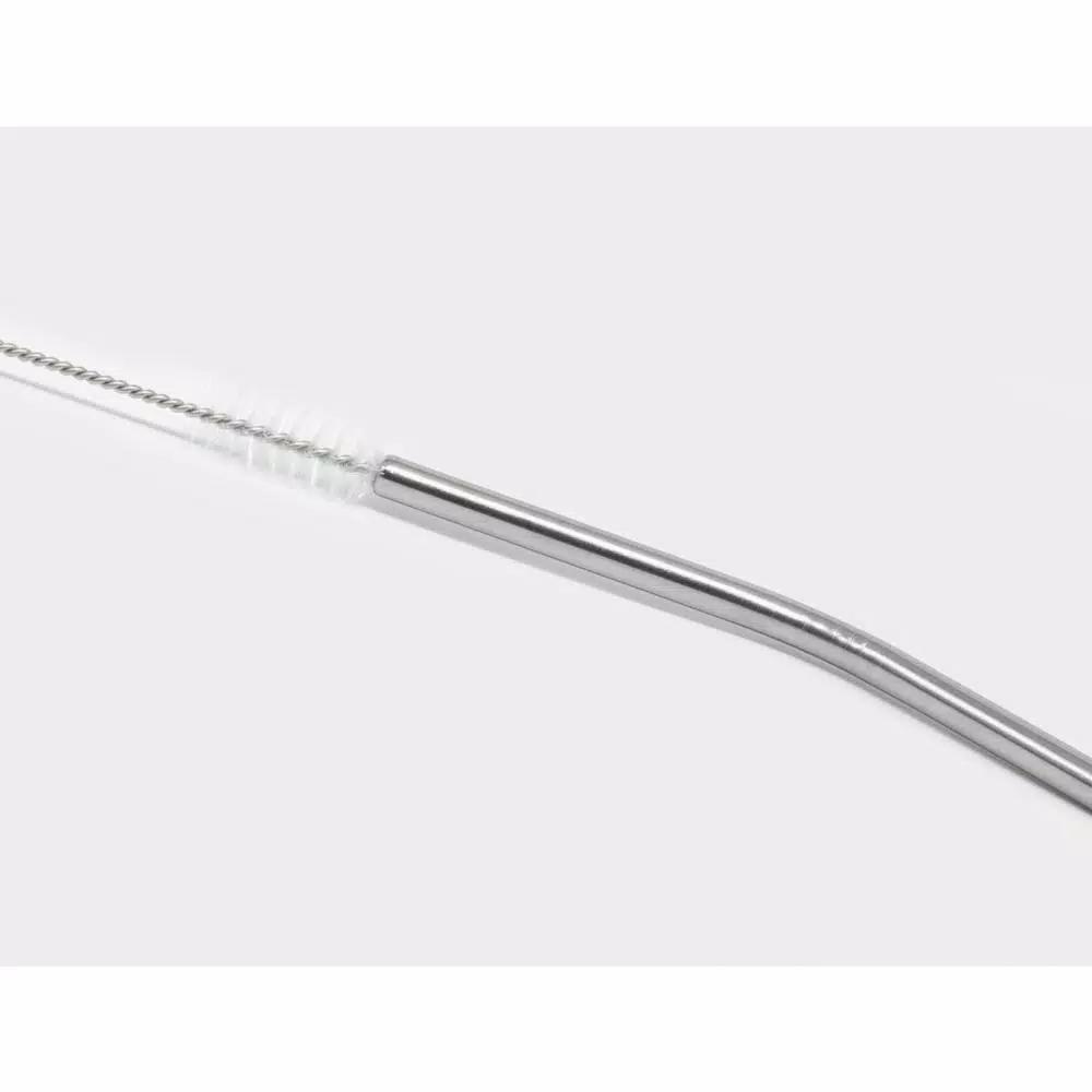 ExcelSteel 14-Piece Stainless Steel Reusable Straw Set with Cleaning Brushes