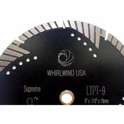 Whirlwind USA 9 in. Turbo Segmented Diamond Saw Blade for Granite, Marble, and Concrete thumbnail 2