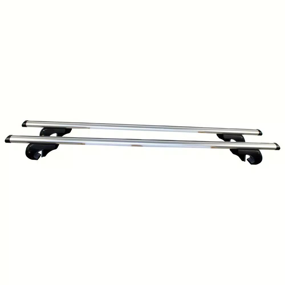 MaxxHaul 52 in. Aluminum Roof Top Cross Bar Set - 150 lbs. Capacity - Pair for Raised Side Rails